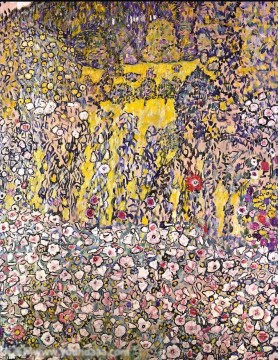 Horticultural landscape with a hilltop Gustav Klimt Oil Paintings